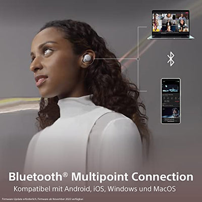 Sony LinkBuds S Truly Wireless Noise Cancelling Headphones - Bluetooth® Multipoint Connection - Bis zu 20 Stunden Akkulaufzeit mit Ladecase - Optimiert für Alexa - Integriertes Mikrofon – Schwarz