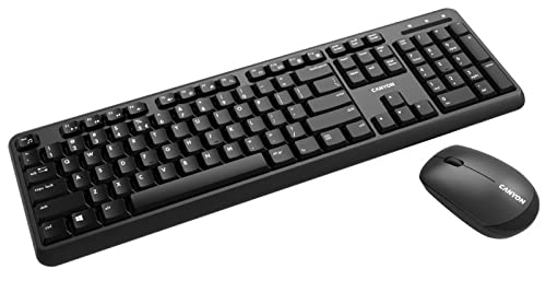 Canyon Kabelloses Kombi-Set mit Samt-Profil, Tastatur und Maus