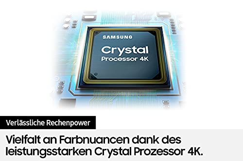 Samsung Crystal UHD 4K TV 50 Zoll (GU50AU7179UXZG, Deutsches Modell), HDR, Q-Symphony, rahmenloses Design, Smart TV [2021]