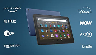 Zertifiziert und generalüberholt Fire HD 8-Tablet, 8-Zoll-HD-Display, 32 GB, 30% schnellerer Prozessor, für Unterhaltung unterwegs (2022), blau, mit Werbung