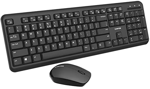 Canyon Kabelloses Kombi-Set mit Samt-Profil, Tastatur und Maus