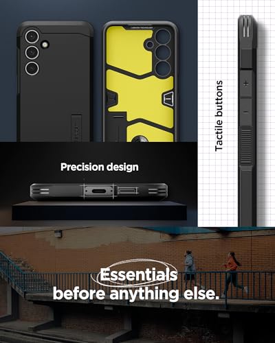 Spigen Tough Armor Hülle Kompatibel mit Samsung Galaxy S24 FE -Schwarz