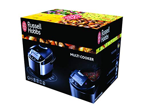 Russell Hobbs Multikocher [11-in-1: Reiskocher, Schongarer, Dampfgarer, Slow Cooker, Backoutomat, Joghurtbereiter etc.] Multicooker (5,0l, digitales Display, Anti-Kondensations-Deckel) 21850-56