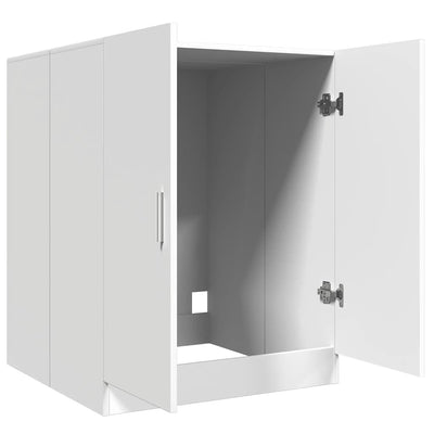 vidaXL Waschmaschinenschrank Badschrank Badmöbel Badezimmerschrank Schrank Badezimmermöbel Trocknerschrank Weiß 71x71,5x91,5cm