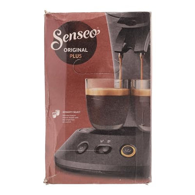 Philips Senseo Original Plus Kaffeepadmaschine, Schwarz, Intensitätsauswahl, Coffee Boost-Technologie, hergestellt aus recyceltem Kunststoff, CSA210/60