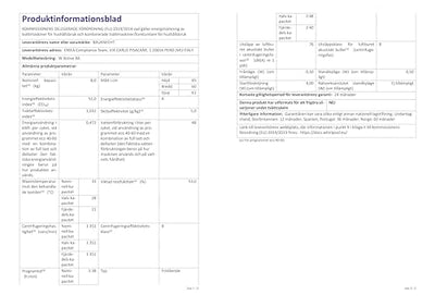 Bauknecht W Active 8A Waschmaschine Frontlader/ 8kg/ kraftvolle Fleckentfernung/ Dampf Programme/ Steam Hygiene Option/ Energieeffizienzklasse A/ Stopp&Add Funktion/ ProSilent-Motor [Energieklasse A]