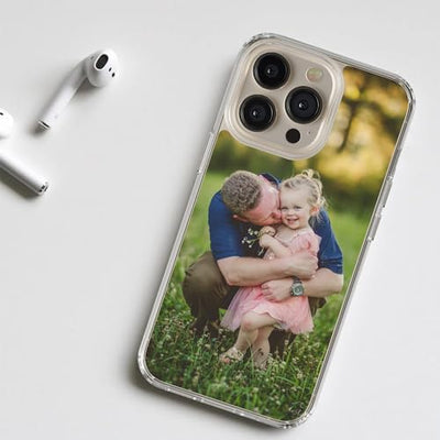 AMAZING Personalisierte Hülle für iPhone 16 Pro Max für iPhone TPU und Acrylglas Hülle Gestalten Sie Ihre Hülle mit Bildern Foto Text - Ihr Eigenes Design