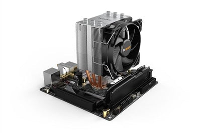 be quiet! Pure Rock Slim 2, CPU Kühler, 130W TDP, Pure Wings 2 92mm PWM Lüfter, 3 Heatpipes, asymmetrisches Design, Slim Tower