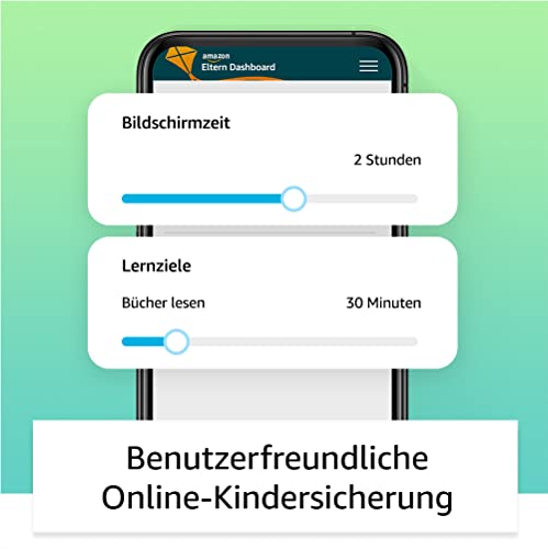 Fire HD 8 Kids-Tablet, 8-Zoll-HD-Display, für Kinder von 3 bis 7 Jahren, 2 Jahre Sorglos-Garantie, kindgerechte Hülle, 32 GB (2022), blau