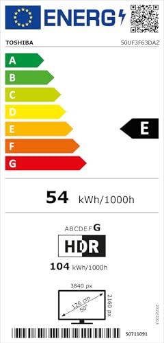 Toshiba 50 Zoll Fernseher Fire TV (4K UHD Smart TV, HDR Dolby Vision, Triple-Tuner, Alexa Built-In, Sound by Onkyo) 50UF3F63DAZ