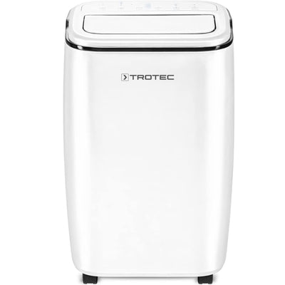 TROTEC PAC 3500 S mobile Klimaanlage 3-in-1 Kühlung Ventilation Entfeuchtung Monoblock-Klimagerät 3,5 kW 12.000 BTU/h 1,3 l/h Entfeuchtungsleistung für Raumgrößen bis 46 m²/155 m³ 3 Ventilationsstufen