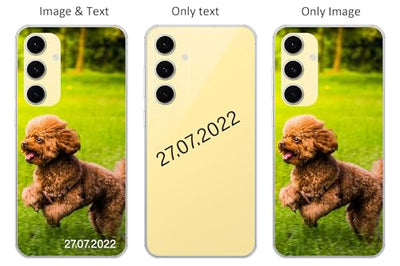 KARTXITAI personalisierte Handyhülle Kompatibel mit Samsung Galaxy S24 FE,hülle selber gestalten-case personalisiert mit Foto,Bildern,oder Text selbst gestalten + 1 x Handykette Universal