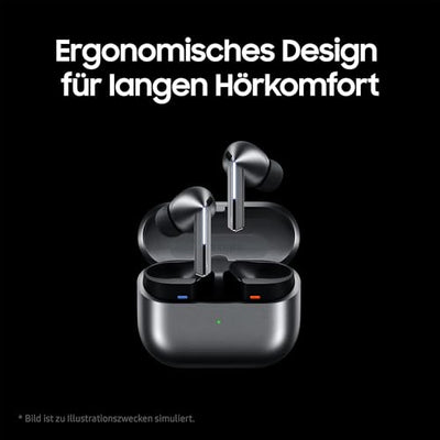 Samsung Galaxy Buds3 Pro Kabellose Bluetooth-Kopfhörer, Active Noise Cancelling (ANC), Adaptive Geräuschunterdrückung, 360 Audio, In-Ear-Kopfhörer mit Hi-Fi-Sound, White, Inkl. Anymode Clear Cover