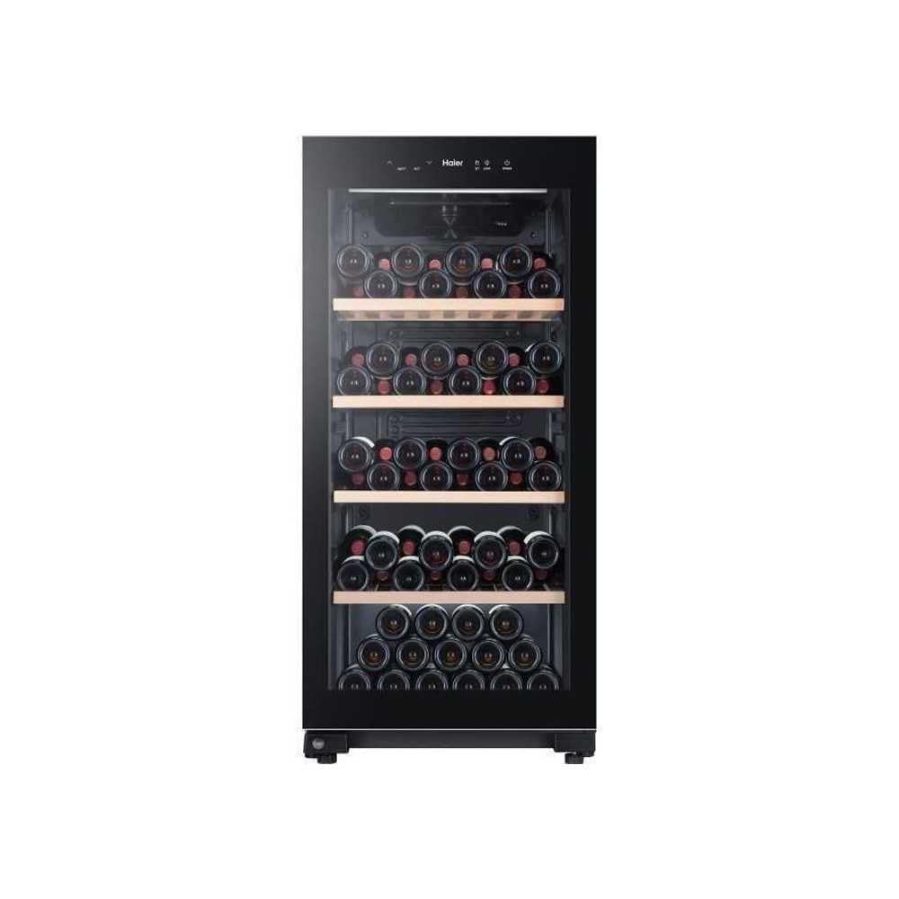 HAIER HWS116GAE - Cave a vin de vieillissement - Pose libre - 116 bouteilles H126.5 x L59,5 cm - Noir