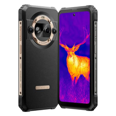 Blackview BL9000 PRO 5G Wärmebild (Lepton 3.5) Outdoor Smartphone, Dimensity 8020 36GB+512GB, 6,78'' FHD+, 50MP+50MP Kamera, IP68 IP69K Android 14 Handy Ohne Vertrag, 120W Schnellladung, NFC Gold