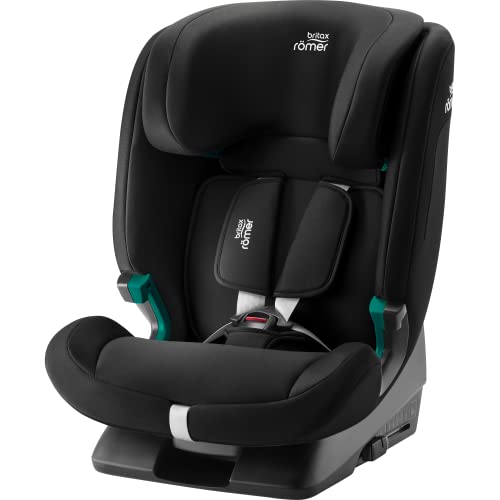 BRITAX RÖMER Kindersitz EVOLVAFIX, für Kinder von 76-150 cm (i-Size), 15 Monate - 12 Jahre, Space Black