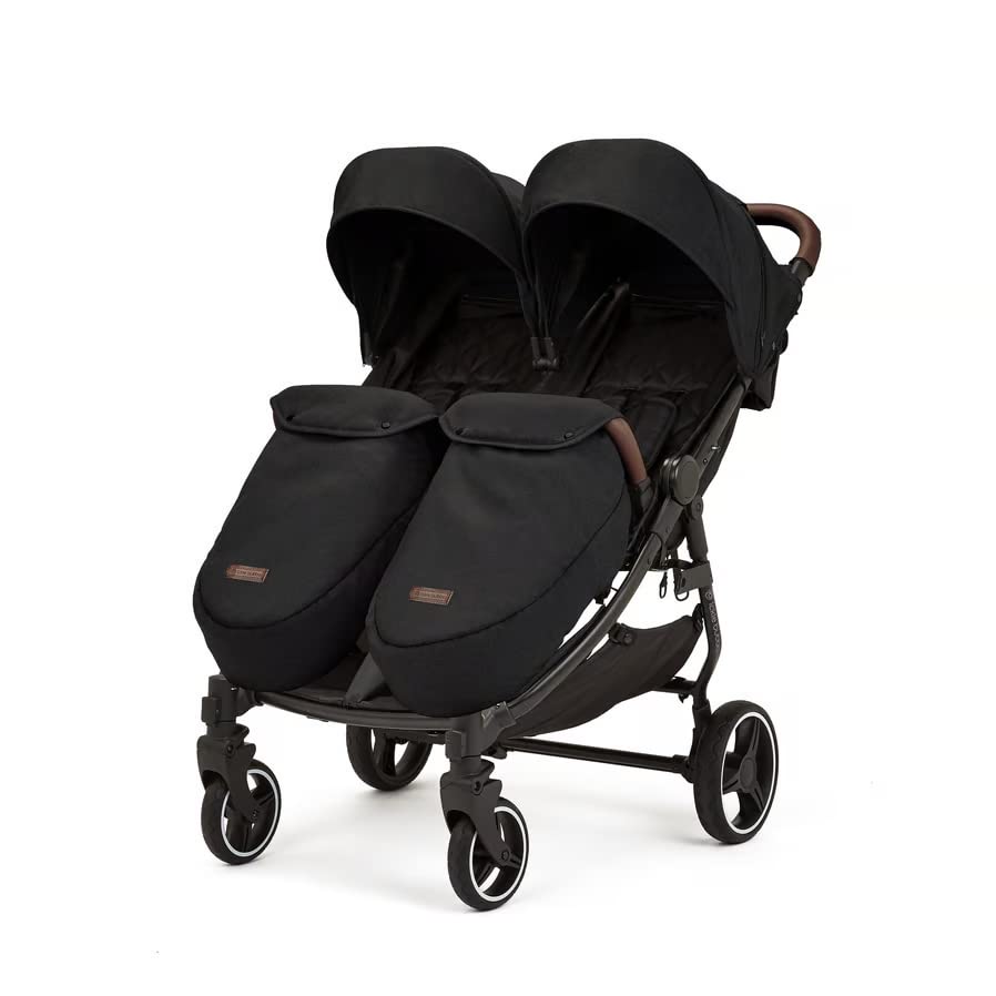 Ickle Bubba Venus Prime Doppel-Kinderwagen (Schwarz)