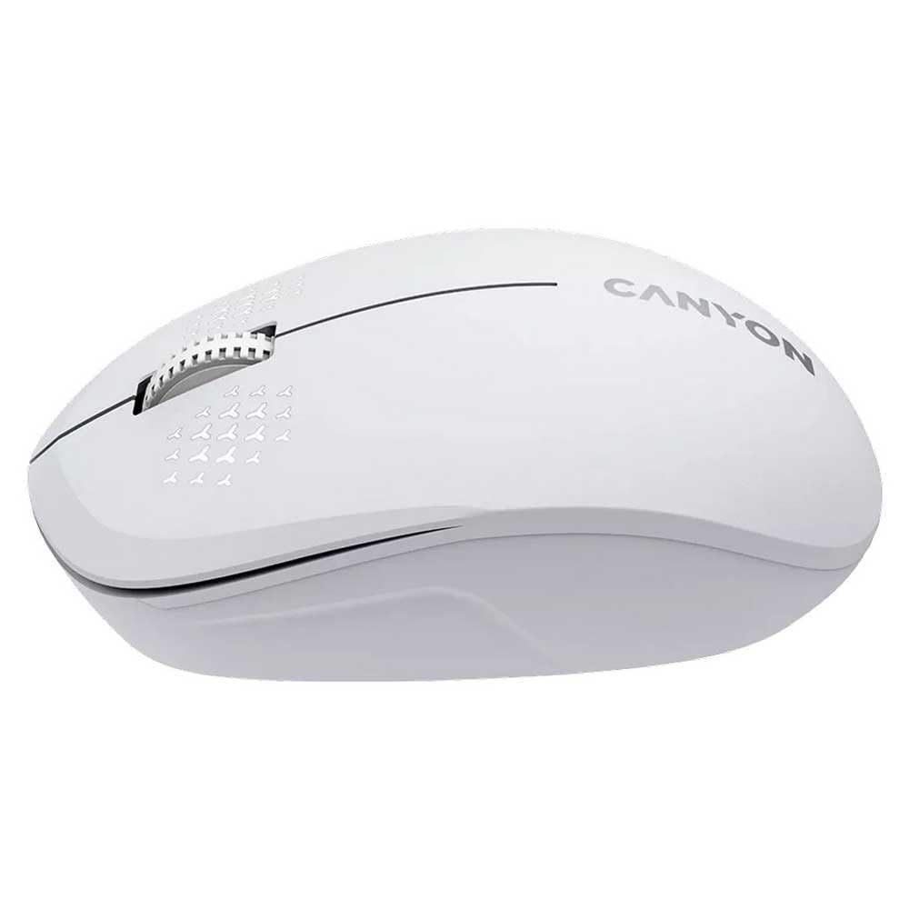 Canyon Wireless Mouse MW-04 Optical/BT/3 Keys/R+L weiß