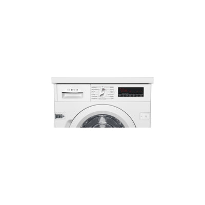 Bosch WIW28443 Serie 8 Einbauwaschmaschine Frontlader, 62 kWh pro 100 Waschzyklen, 1400 UpM, 8 kg, weiß, EcoSilence Drive, SpeedPerfect, VarioTrommel, ActiveWater Plus