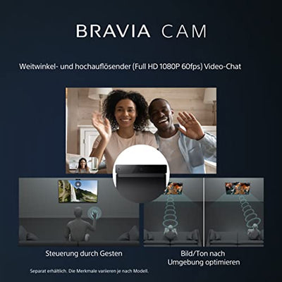 Sony BRAVIA XR, XR-55A80L, 55 Zoll Fernseher, OLED, 4K HDR 120Hz, Google TV, Smart TV, Works with Alexa, mit exklusiven PS5-Features, HDMI 2.1, Gaming-Menü mit ALLM + VRR, 24 + 12M Garantie