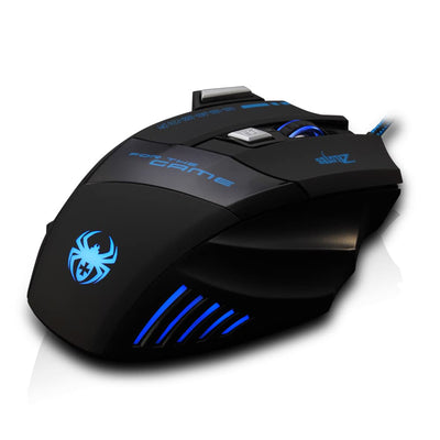 zelotes Gaming Maus,7200DPI PC Gamer Maus,USB LED Maus Verdrahtete,7 Tasten Ergonomische Maus mit Kabel,Computer Maus Mouse für PC, Mac