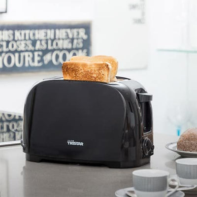 Tristar BR-1025 Toaster, 6 einstellbare Bräunungsstufen, mit Brötchenaufsatz und herausnehmbarem Krümelfach