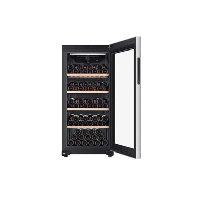 HAIER HWS116GAE - Cave a vin de vieillissement - Pose libre - 116 bouteilles H126.5 x L59,5 cm - Noir