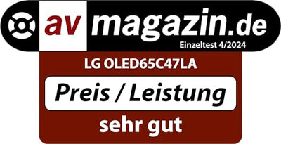 LG OLED65C47LA TV 65" (165 cm) OLED evo Fernseher (α9 Gen7 4K AI-Prozessor, webOS 24, Dolby Vision, bis zu 120Hz) [Modelljahr 2024]