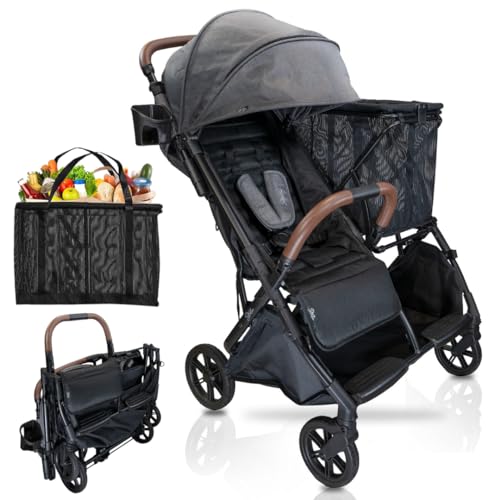 Strolee Baby+ Mehrzweck-Kinderwagen und persönliche Einkaufstasche (Schattengrau)