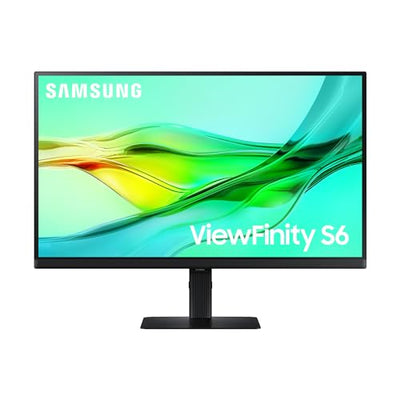 Samsung ViewFinity S60UD Monitor 27 Zoll, QHD/WQHD, 2.560 x 1.440, 100 Hz, HDR10, Eye Saver Mode, USB-C (90 W), Daisy Chain, Integrierter KVM-Switch, LS27D600UAUXEN