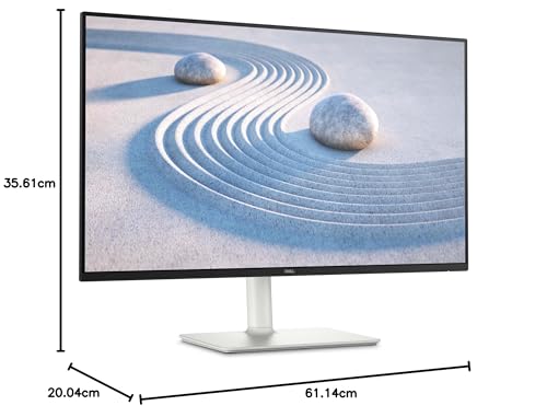 Dell S2725DS 27 Zoll QHD (2560x1440) Monitor, 100Hz, IPS, 4ms, 99% sRGB, höhenverstellbar, Eingebaute Lautsprecher, DisplayPort, 2X HDMI, 3 Jahre Garantie, Weiß