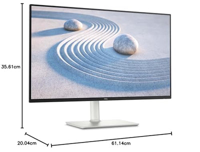 Dell S2725DS 27 Zoll QHD (2560x1440) Monitor, 100Hz, IPS, 4ms, 99% sRGB, höhenverstellbar, Eingebaute Lautsprecher, DisplayPort, 2X HDMI, 3 Jahre Garantie, Weiß