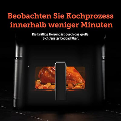 Friteuse à air chaud COSORI Airfryer, friteuse à air 12 en 1 XXL 6,2 L, friteuse à air chaud avec fenêtre de visualisation et rappel de secousse, 80 recettes, 55 % d'économie d'énergie, paniers lavables au lave-vaisselle