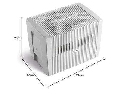 Venta Luftbefeuchter Original LW45, Reduzierung von Hausstaub und Pollen aus der Luft, für Räume bis 55 qm, Weiß-Grau