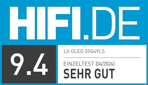 LG OLED55G49LS TV 55" (139 cm) OLED evo Fernseher (α11 4K AI-Prozessor, webOS 24, Dolby Vision, bis zu 120Hz) [Modelljahr 2024]