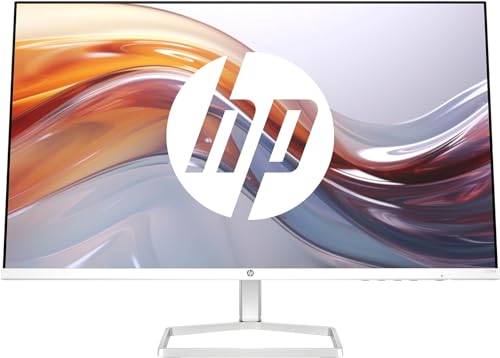 Écran HP série 5 527sa FHD IPS avec haut-parleurs | 68,6 cm (27 pouces) | 100 Hz | Contraste 1500:1 | 99 % sRVB | Double HDMI 1.4 | VGA | Sortie/entrée audio | Antireflet | Inclinable | Durable | Blanc