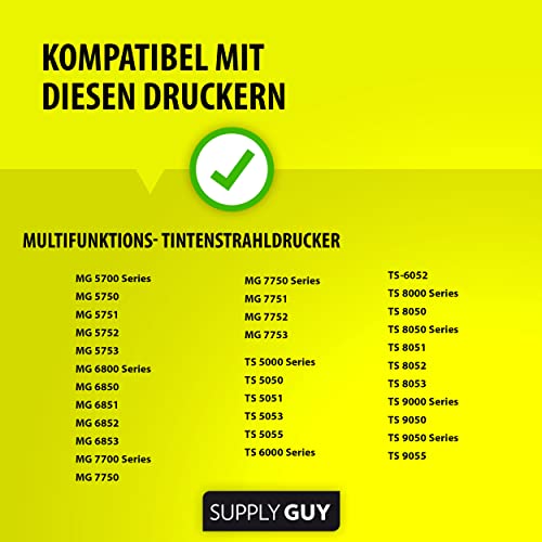 Supply Guy 5 XL Druckerpatronen mit Chip kompatibel mit Canon PGI-570 PGBK Schwarz für Pixma MG5700 MG5750 MG5751 MG6800 MG6850 MG7750 TS5000 TS5050 TS5055 TS6050 TS8050 TS9050 TS9055 und weitere