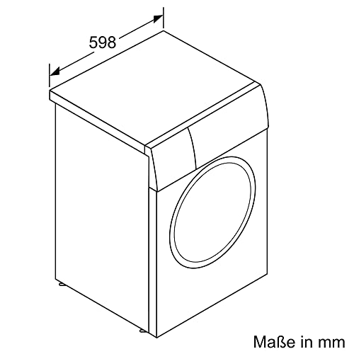 Bosch WGB244A40, Serie 8, Smarte Waschmaschine, 1-9kg, 1400 UpM, Made in Germany, Maximale Energie- und Wasserersparnis, i-DOS mit Waschmittelscan, Iron Assist, Nachlegefunktion, AquaStop