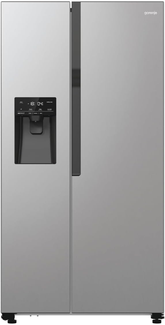 Gorenje NRR9185ESXL Side by Side Kühl-Gefrierkombination/NoFrost Plus/Inverter Kompressor/Wasser- und Eiswürfelspender/SensoTech / 178,6 cm/Kühlteil 376 l/Gefrierteil 190 l/Edelstahl