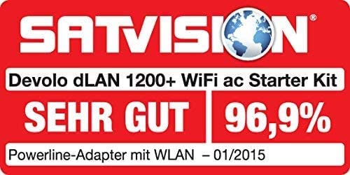 devolo 9383 WLAN Powerline Adapter, dLAN 1200+ WiFi ac Erweiterungsadapter -bis zu 1.200 Mbit/s, Mesh WLAN, WLAN Steckdose, 2x Gigabit LAN Anschluss, weiß