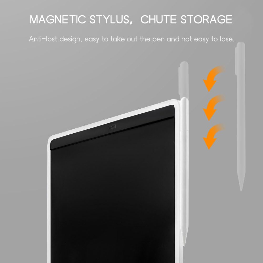 Tablette d'écriture LCD 10 pouces, tableau d'enregistrement de conférence électronique HD sans encre et lumière bleue avec stockage magnétique et clé de verrouillage