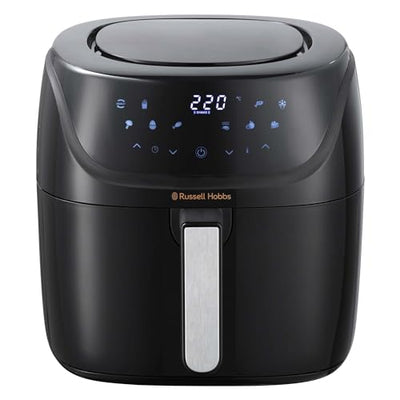 Friteuse à air chaud Russell Hobbs XXL 8L Rapid AirFryer [boîtier compact, 7 fonctions de cuisson, 10 programmes] SatisFry (lavable au lave-vaisselle, max 220°C, friteuse sans huile, grillades, pâtisserie, rôtissage) 27170-56