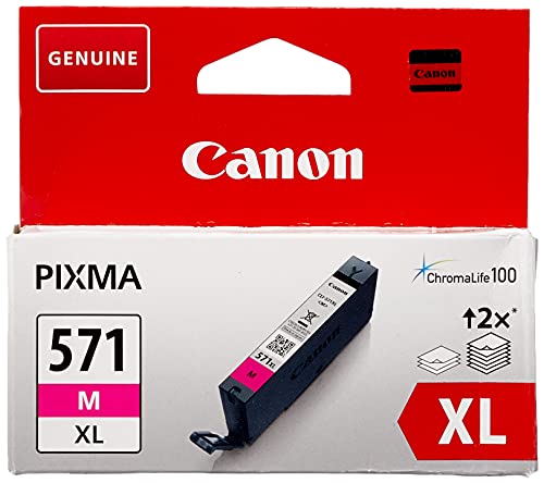 Canon Originaltinte CLI-571XL M, Größe XL, Magenta, Recyclebare Verpackung