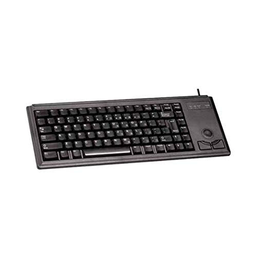 Cherry Slim Line G84-4420 - Tastatur - PS/2 - Englisch - US - Schwarz