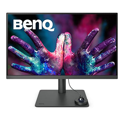 BenQ PD2705U Grafiker Monitor (AQCOLOR Technologie, 27 Zoll, 4K UHD, IPS, P3-Farbraum, USB-C-Laden, DP / HDMI, KVM, Hardware kalibriert, Höhenverstellbar), MacBook kompatibel