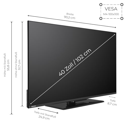 Téléviseur Toshiba 40 pouces Fire TV (Full HD, HDR, Smart TV, triple tuner, Alexa intégré, Bluetooth) 40LF3F63DAZ