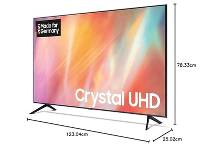 Samsung Crystal UHD TV 4K AU7199 55 Zoll (GU55AU7199UXZG, Deutsches Modell), HDR, Q-Symphony, rahmenloses Design, Smart TV [2021]