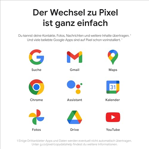 Google Pixel 8 – Android-Smartphone ohne SIM-Lock mit leistungsstarker Pixel-Kamera, 24 Stunden Akkulaufzeit und leistungsstarken Sicherheitsfunktionen – Rose, 256GB