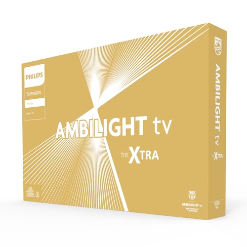 Philips Ambilight The Xtra 55PML9009 4K Quantum Dot MiniLED Smart TV - 55-Zoll Display mit P5 Perfect Picture Engine Ultra HD, Titan OS, Dolby Vision und Dolby Atmos Sound - Anthrazitgrau