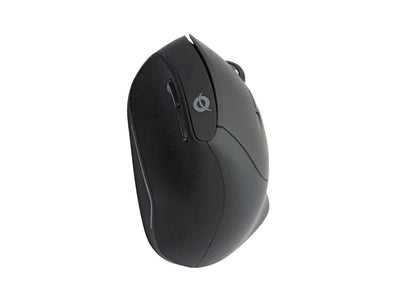 Conceptronic ORAZIO02PT Ergo Kabelloses Set aus ergonomischer Tastatur und vertikaler Maus, portugiesisches Layout, Schwarz